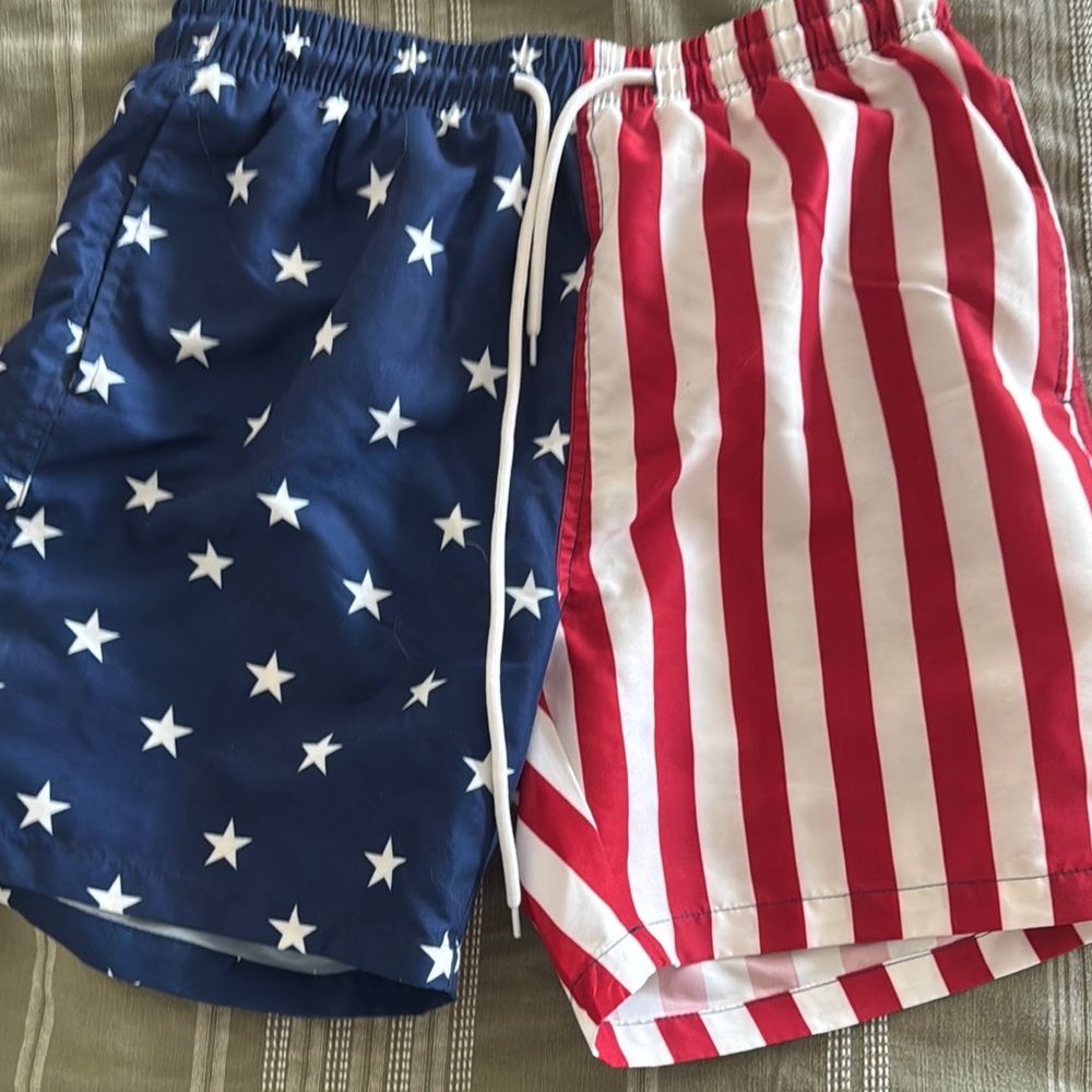 Patriotic Stars and Stripes Men's Shorts